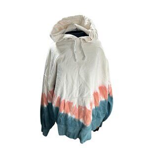 Alpine Design Tie-Dye Hoodie L Soft Cotton Blend Pullover Hooded Sweatshirt Mult